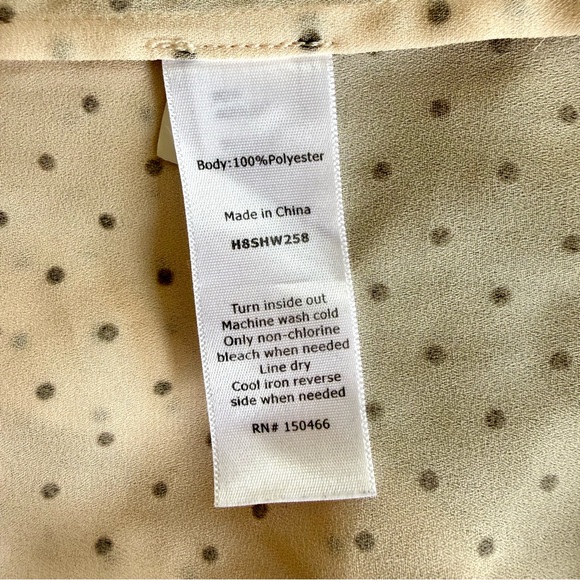 41 Hawthorn Prinsloo Pale Pink Polka Dot Ruffle Feminine Sleeveless Blouse - Picture 10 of 11